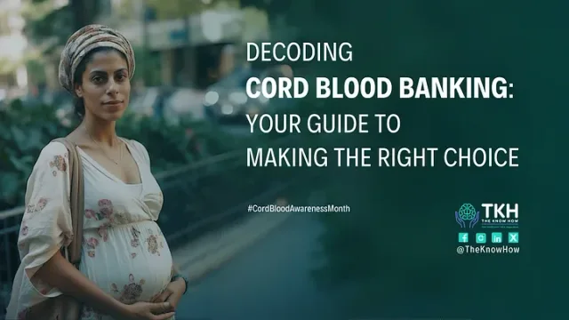 Cord blood banking benefits – illustration showing health advantages for newborns and families.