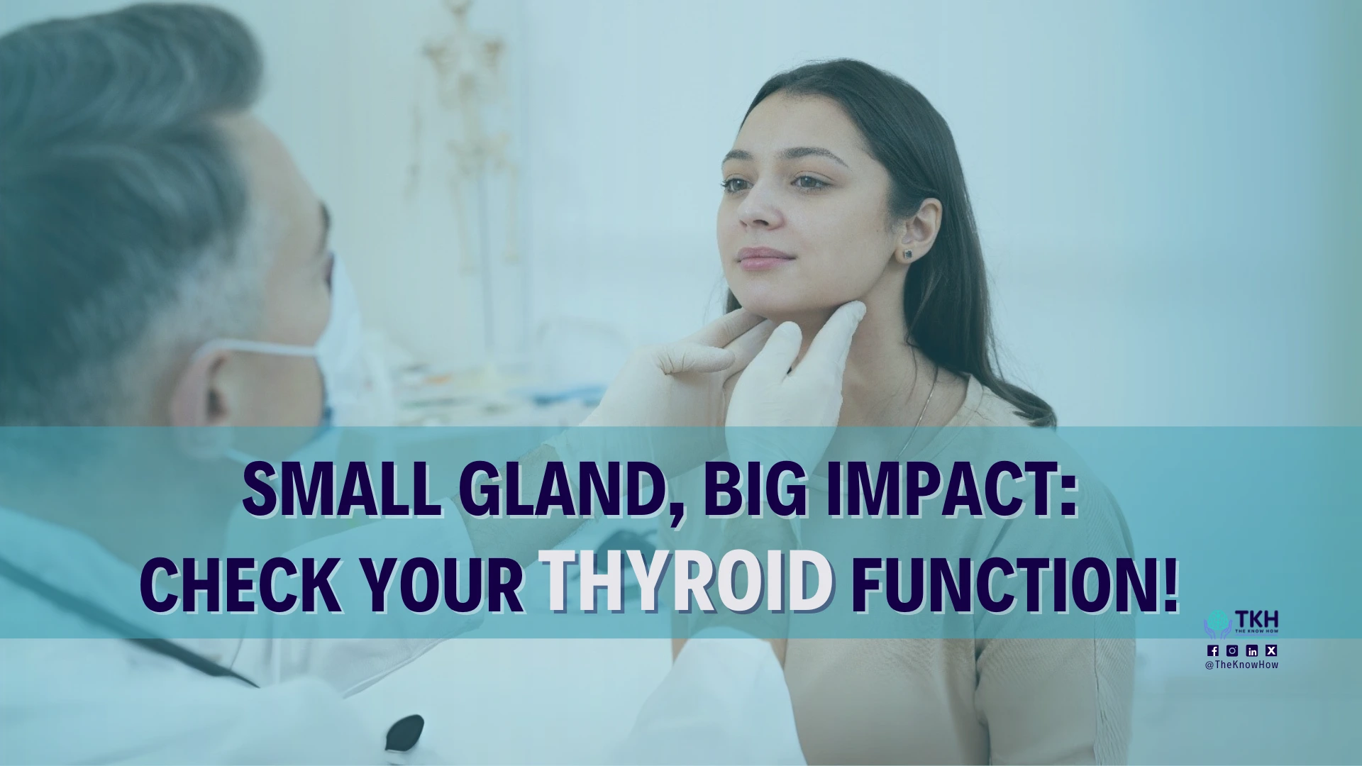 Diagram showing tips for maintaining a healthy thyroid function.
