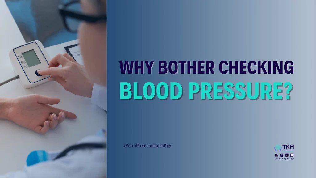 Person checking blood pressure with a digital monitor
