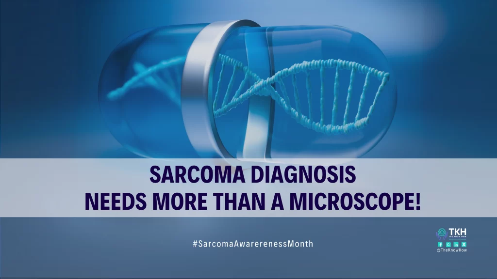Poster showing support for Sarcoma Awareness Month
