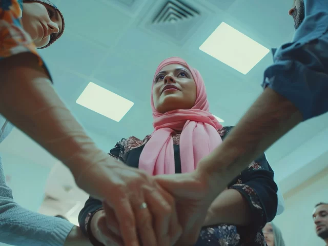 MEDICAL ASSESSMENTS IN UAE: Woman receiving breast cancer support - patient care and emotional support for cancer treatment