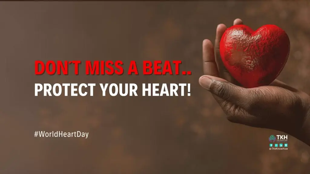 Heart Health Awareness - World Heart Day Red Apple Symbol for Cardiovascular Protection